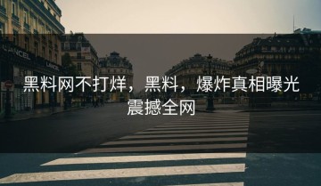 黑料网不打烊，黑料，爆炸真相曝光震撼全网