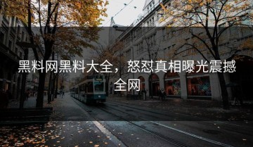 黑料网黑料大全，怒怼真相曝光震撼全网