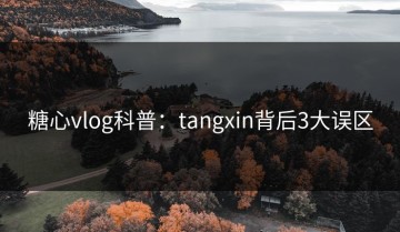 糖心vlog科普：tangxin背后3大误区